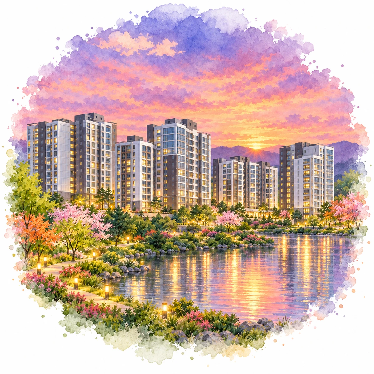 2029년 10월, 완성된 단지